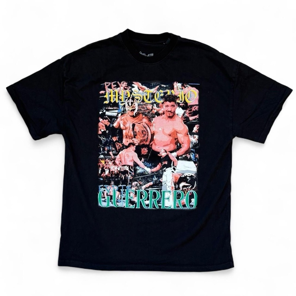 Eddie Guerrero Double Sided Oversized Graphic T-Shirt Men Size Medium WWE Legend